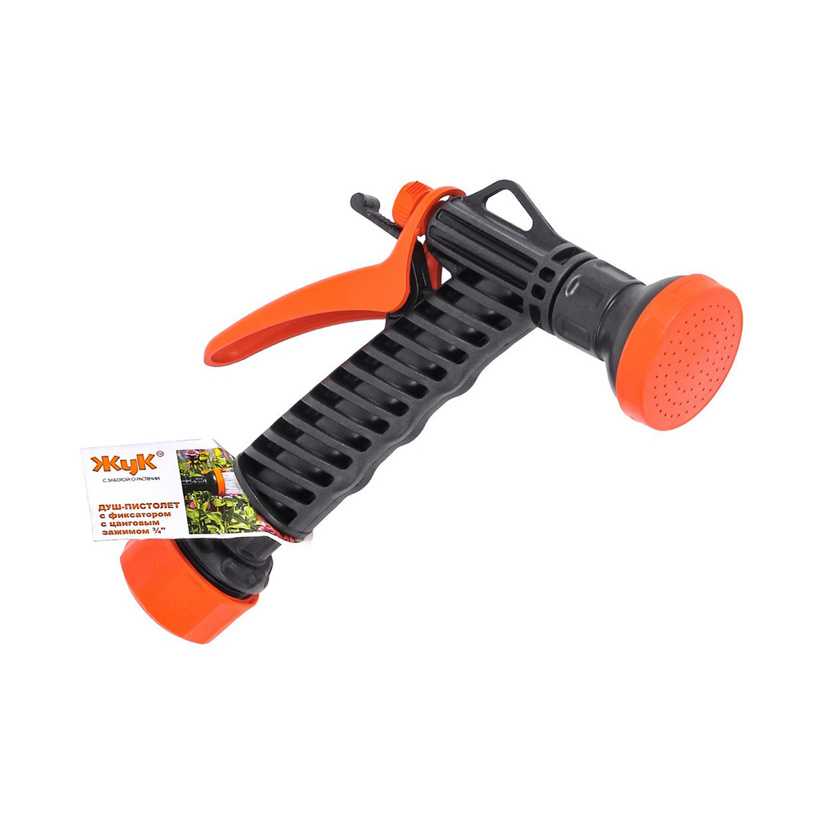 Пистолет-распылитель с фиксатором, с цанговым зажимом 3/4 "жук" (1/40)
