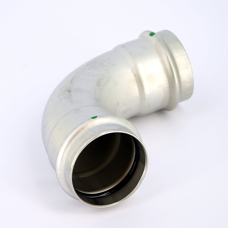 Угол пресс 54 нержавеющая сталь Sanpress Inox VIEGA