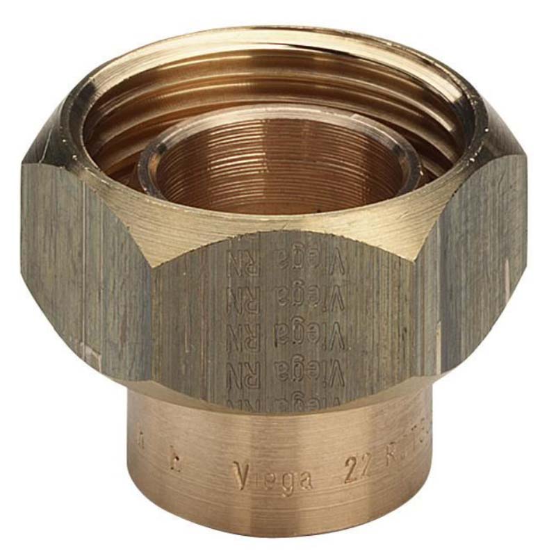 Муфта 22 x 1" с накидной гайкой ВР уплотнение под конус VIEGA пайка