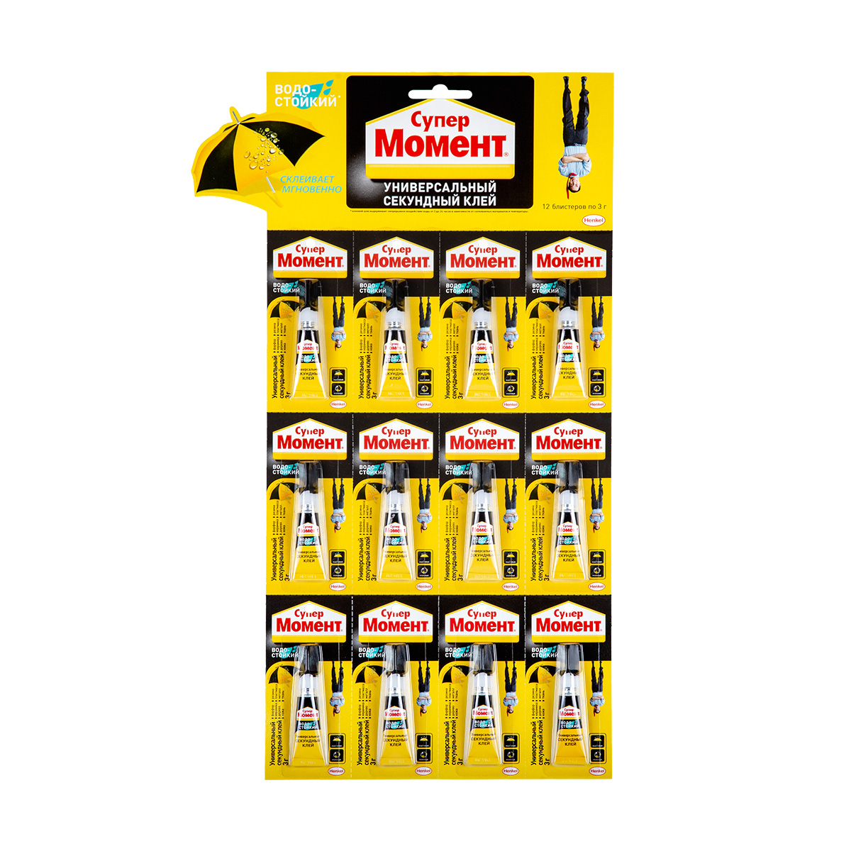 Клей момент супер водостойкий 3 г (12/144)  хенкель