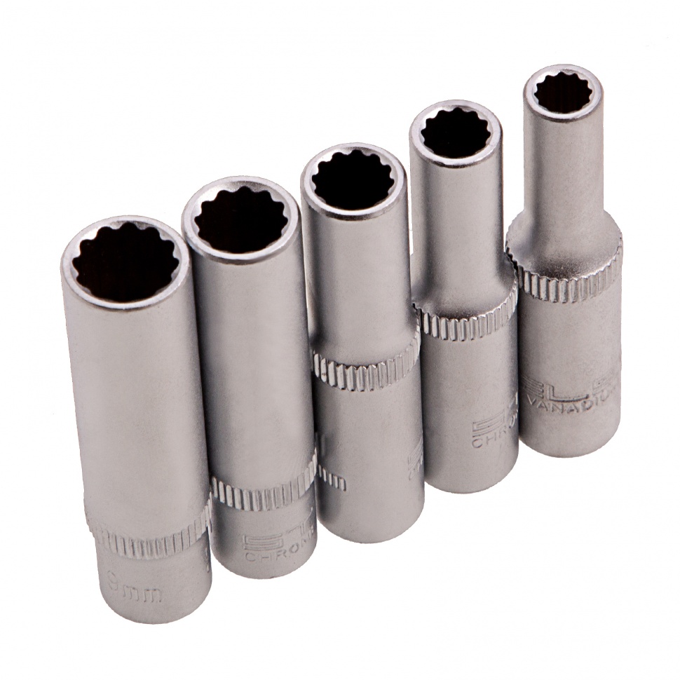 Набор инструментов, 1/2, 1/4, CrV, пластиковый кейс, 76 предметов, двенадцатигранные головки Stels (14116)