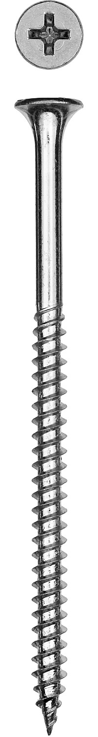 Саморезы универсальные оцинкованные по дереву и металлу, РН2, 4,2х75мм, 1200шт, ЗУБР