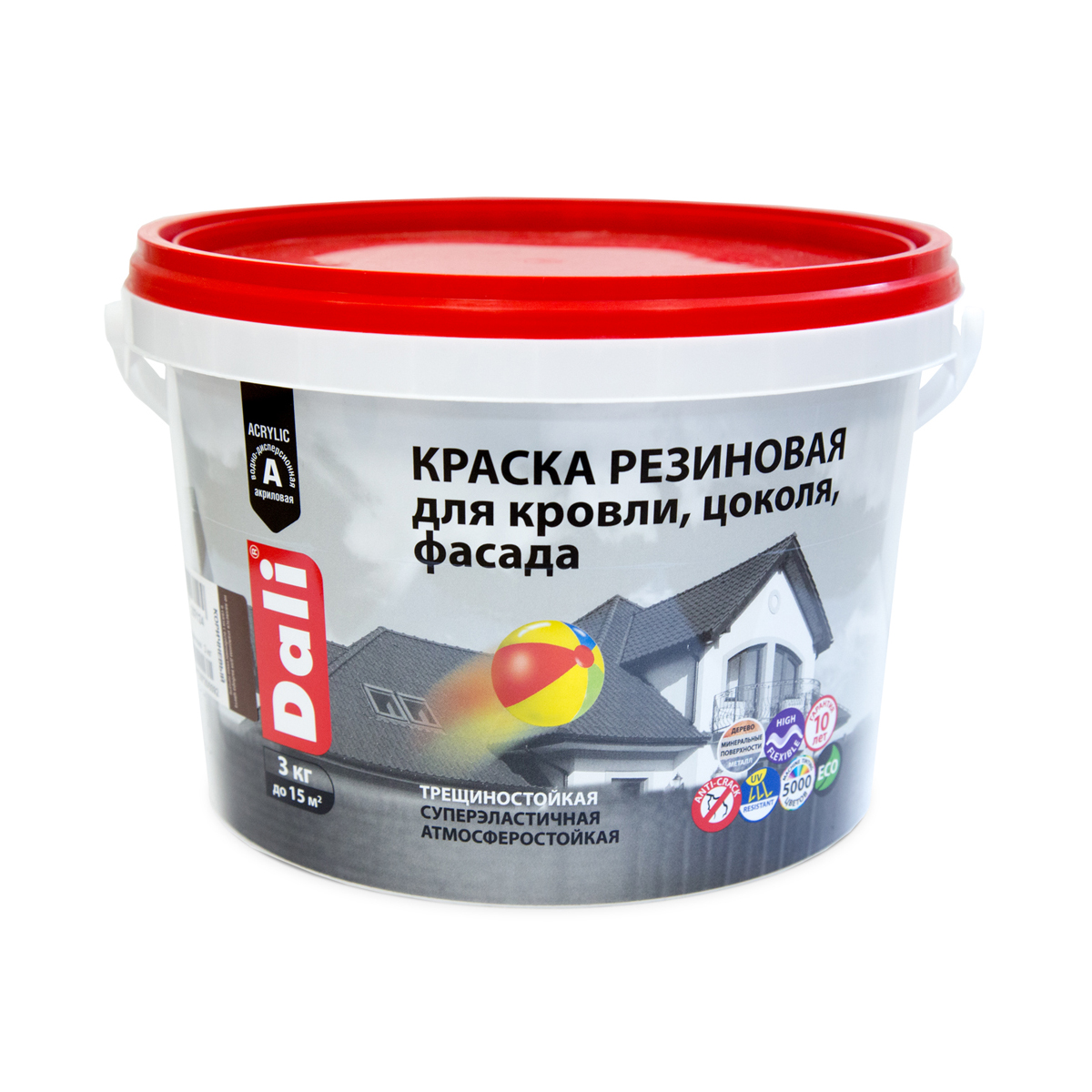 Краска резиновая "dali" база c  3 кг (1) "рогнеда"