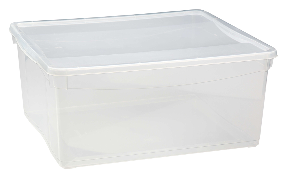 Ящик универс. "кристалл" 400*335*170 мм 18 л (бесцветн.) (1/6) "бытпласт"