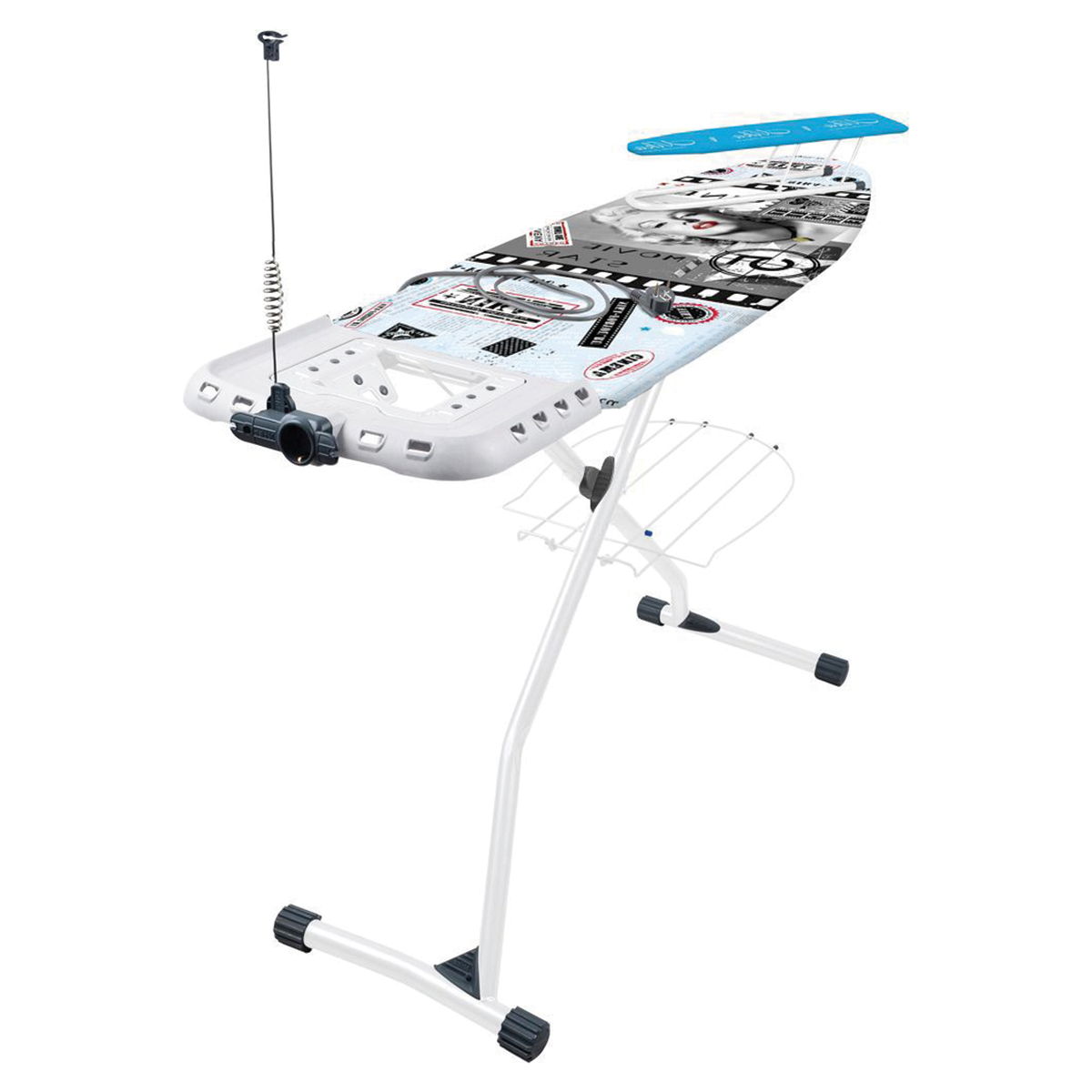 Доска гладильная "верона 1" (мерлин) 122 х 42 см (1/2)  металл  "ника"