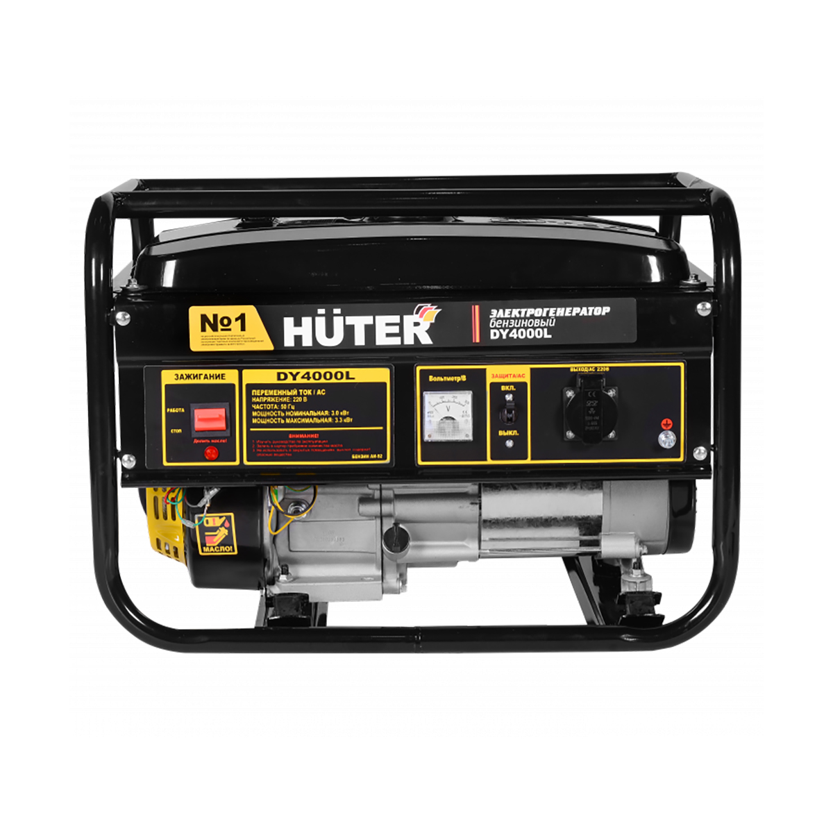 Генератор бензиновый dy4000l 3 квт (1) "huter"