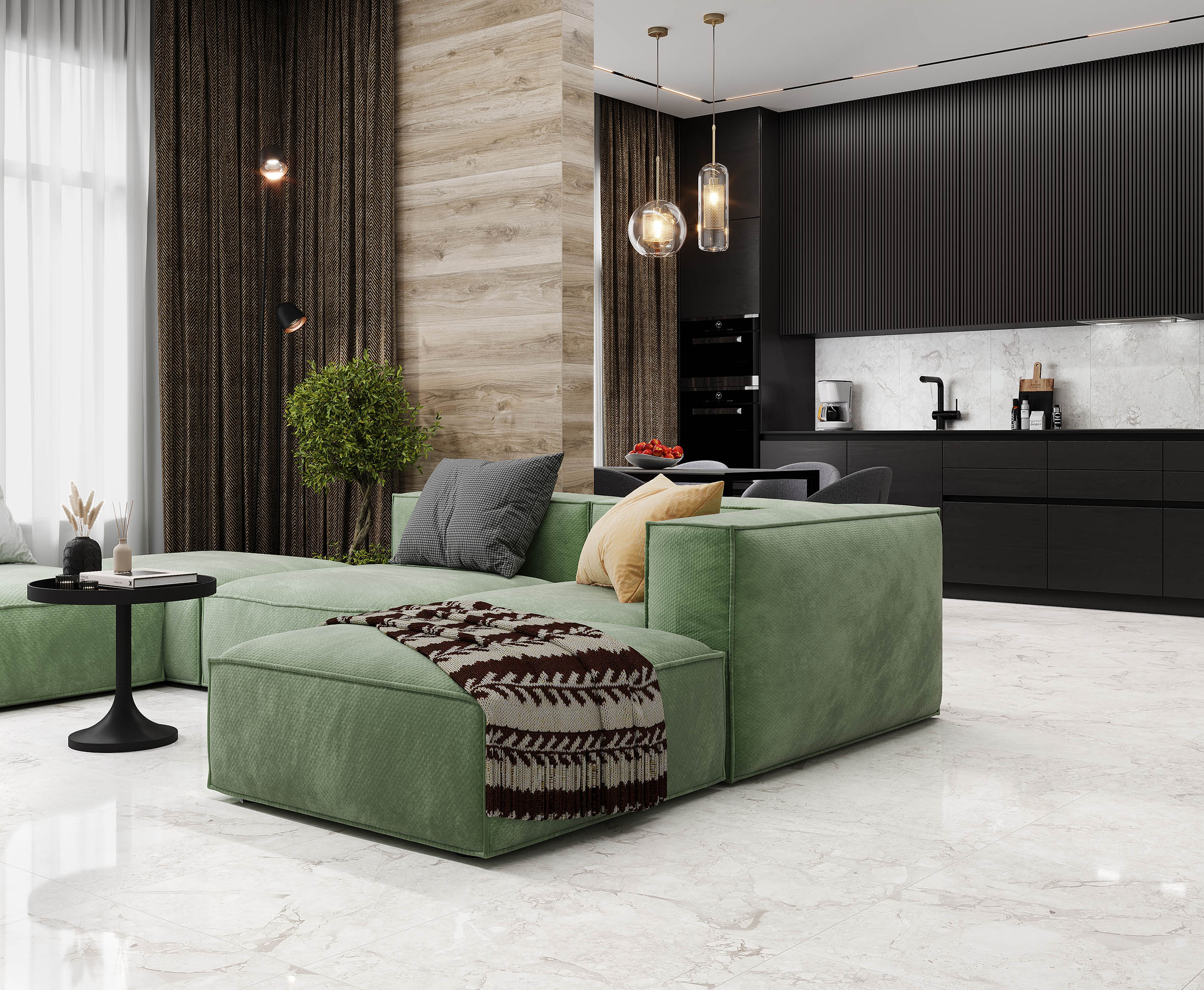 Emil white керамогранит светло-серый полированный 60x60