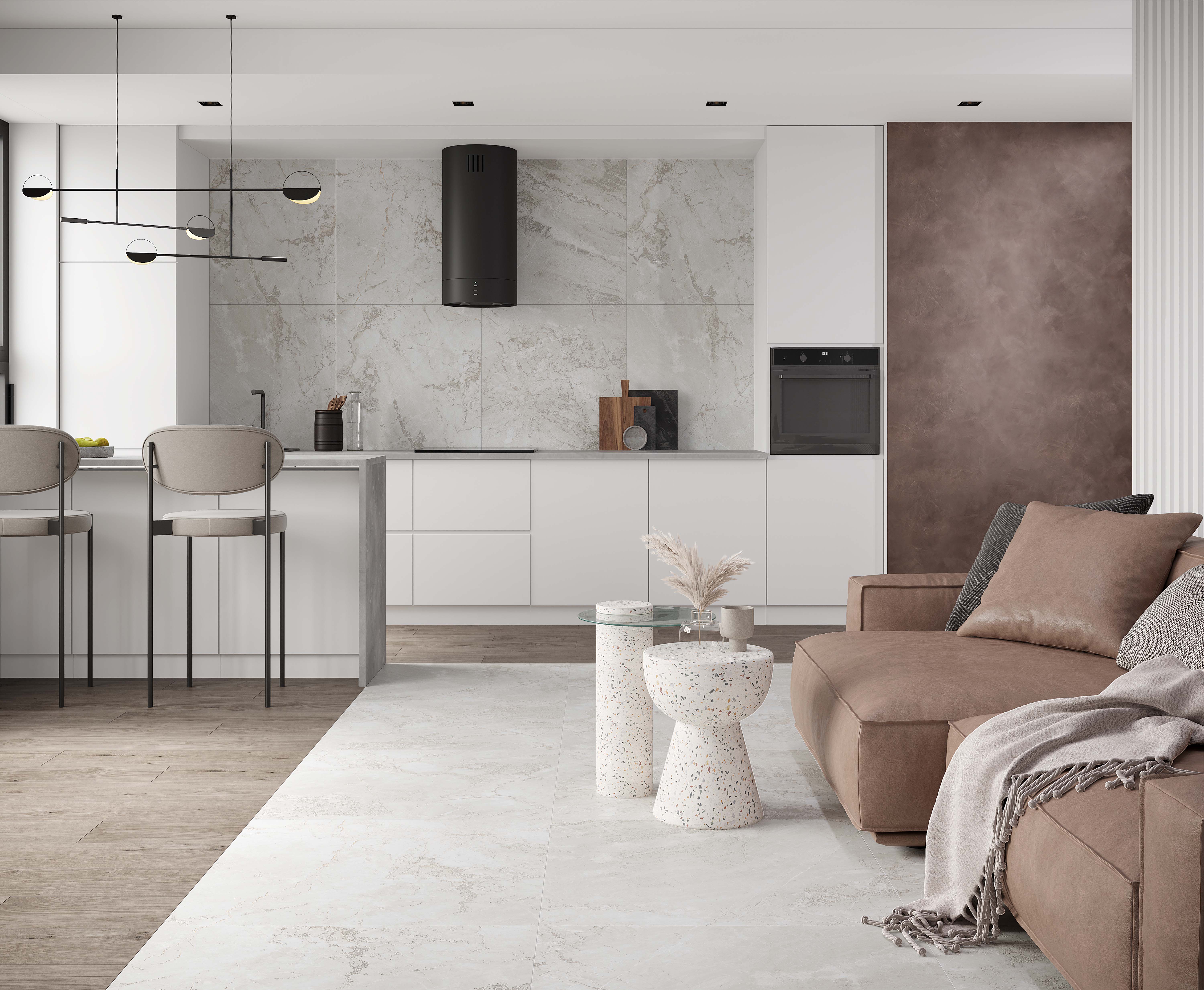 Gemini bianco керамогранит карвинг 80x80