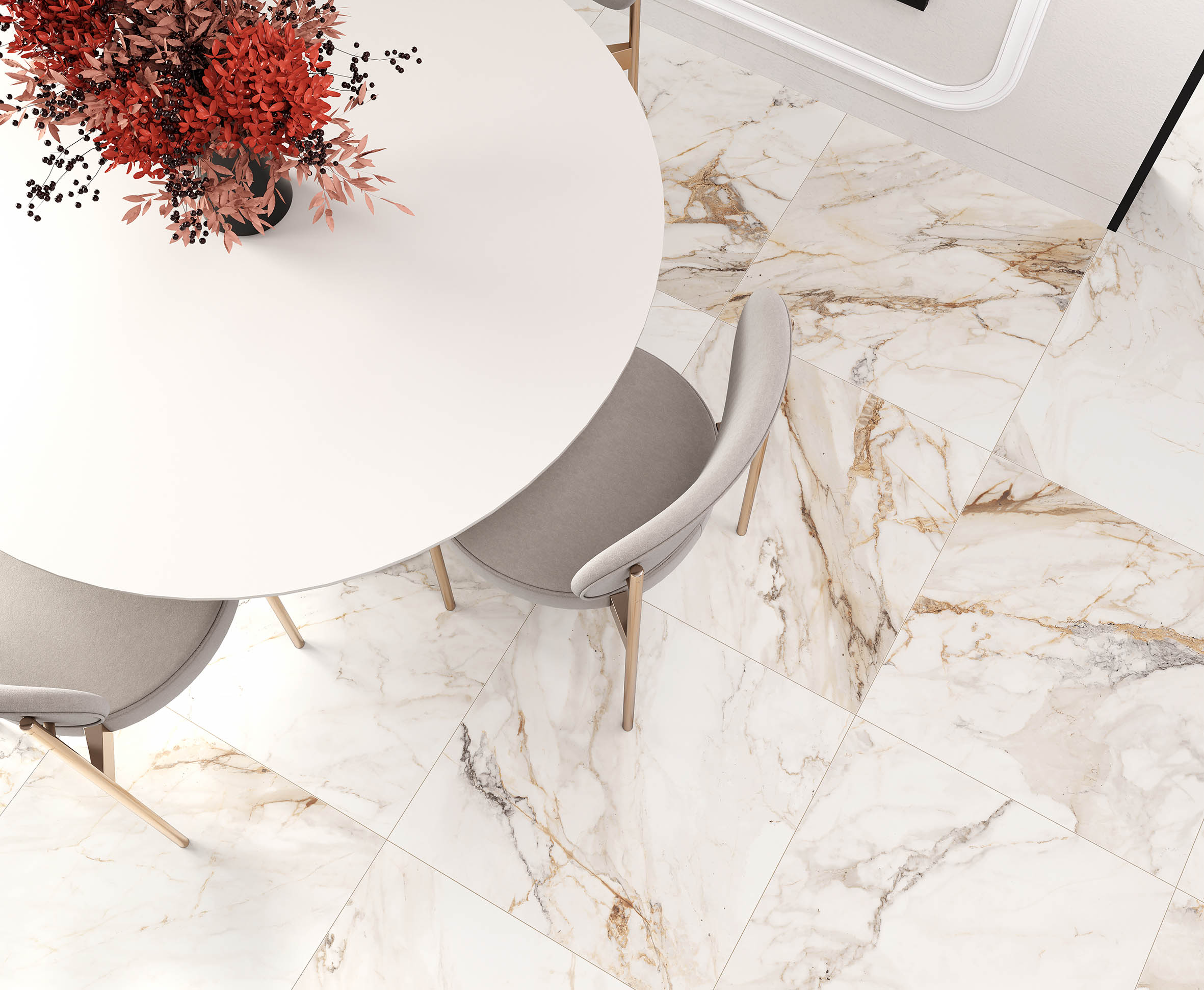 Calacatta borgini керамогранит структурный 60x60