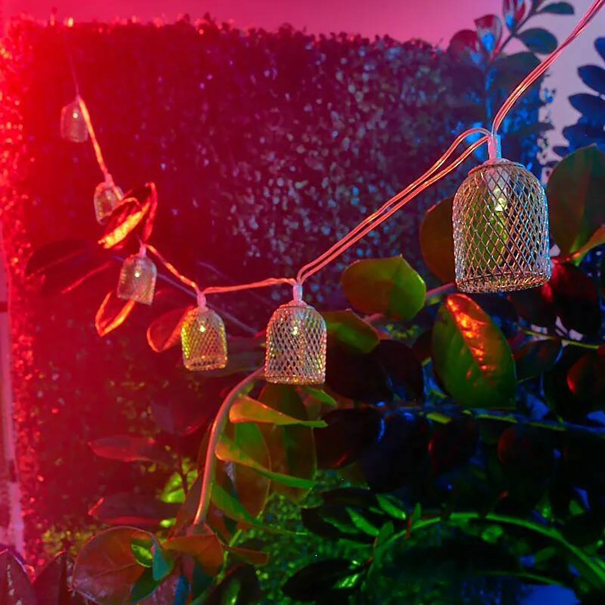 Гирлянда садовая (led) "ночная лампада" ip65  4 м, 2 реж., солнеч. батарея (1/12) "lamper" 602-240