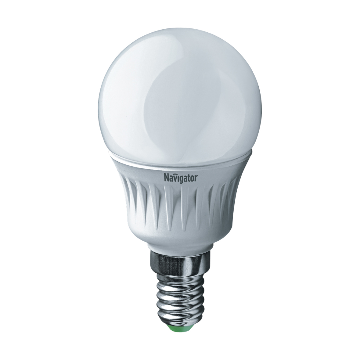 Лампа светодиодная (led)  g45  шар  07w 4000 к  e14, матов.,  хол. свет (10/100)  "navigator" 94 468