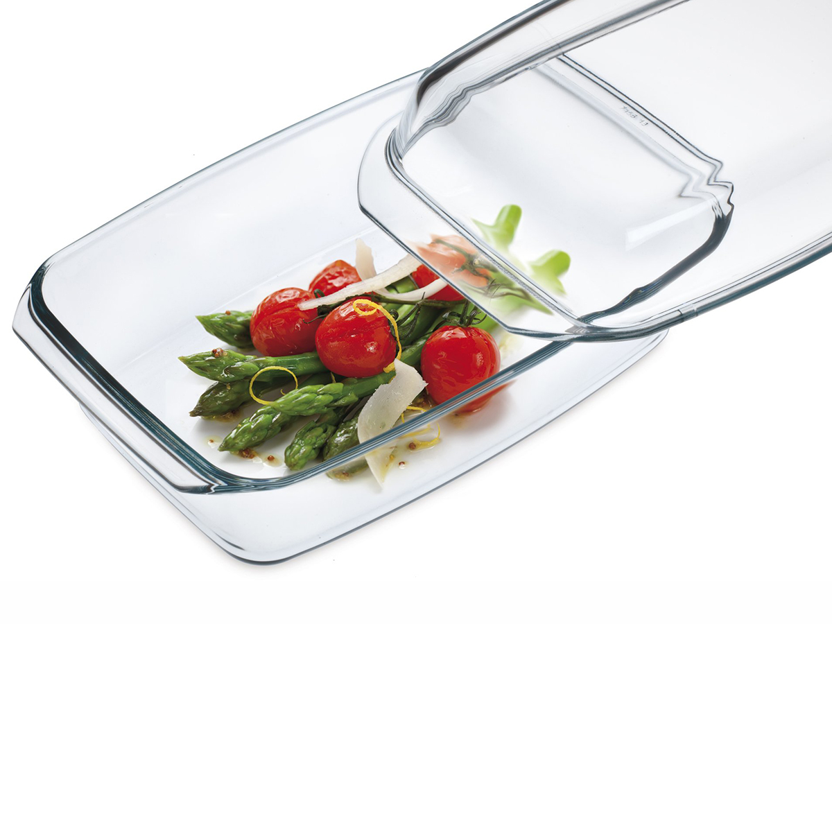 Кастрюля-утятница "simax" classic 5,4 л прямоуг., жаропрочн. стекло (1/4)