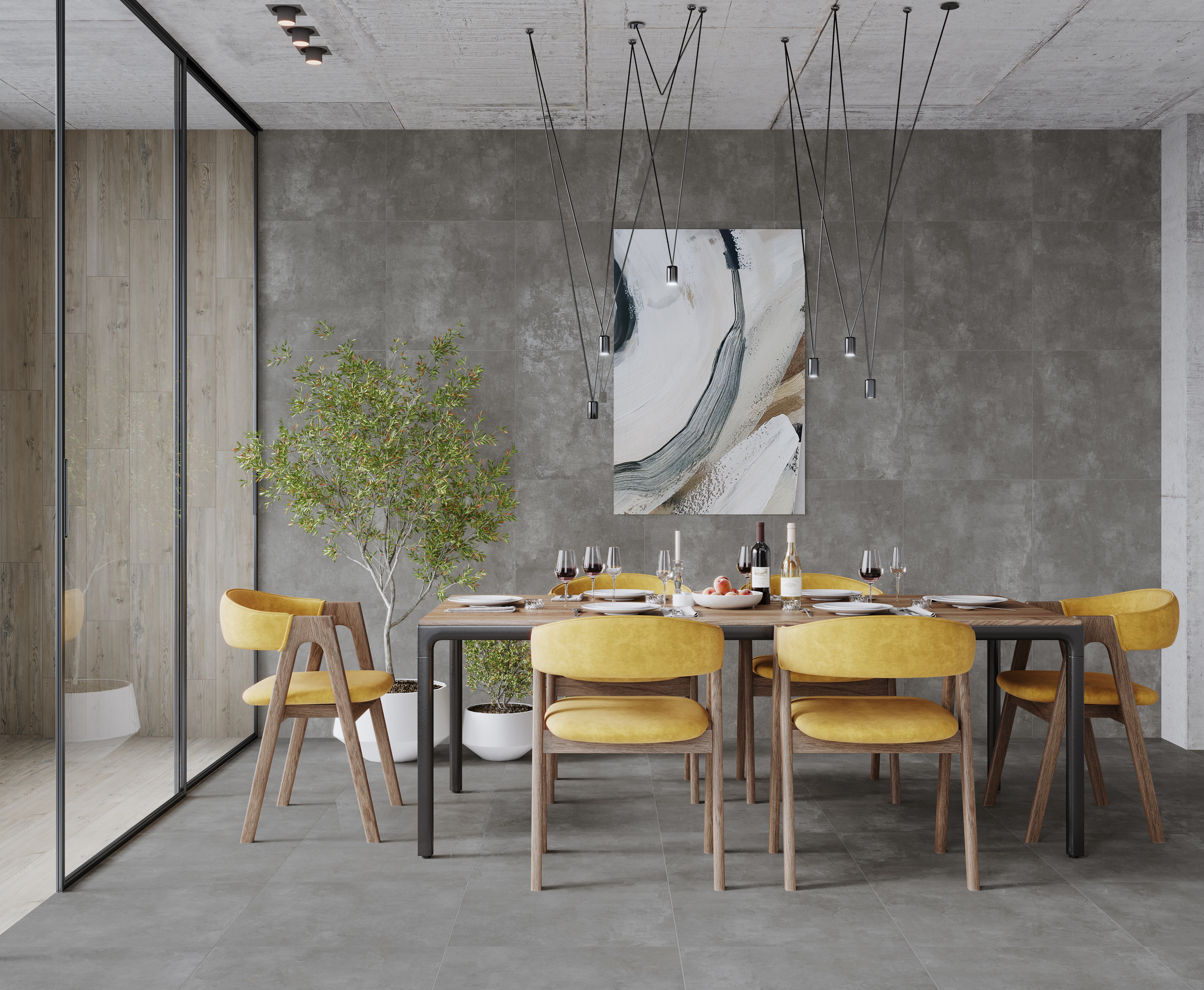 Nord gris керамогранит серый 60х60 матовый карвинг 59,50x59,50