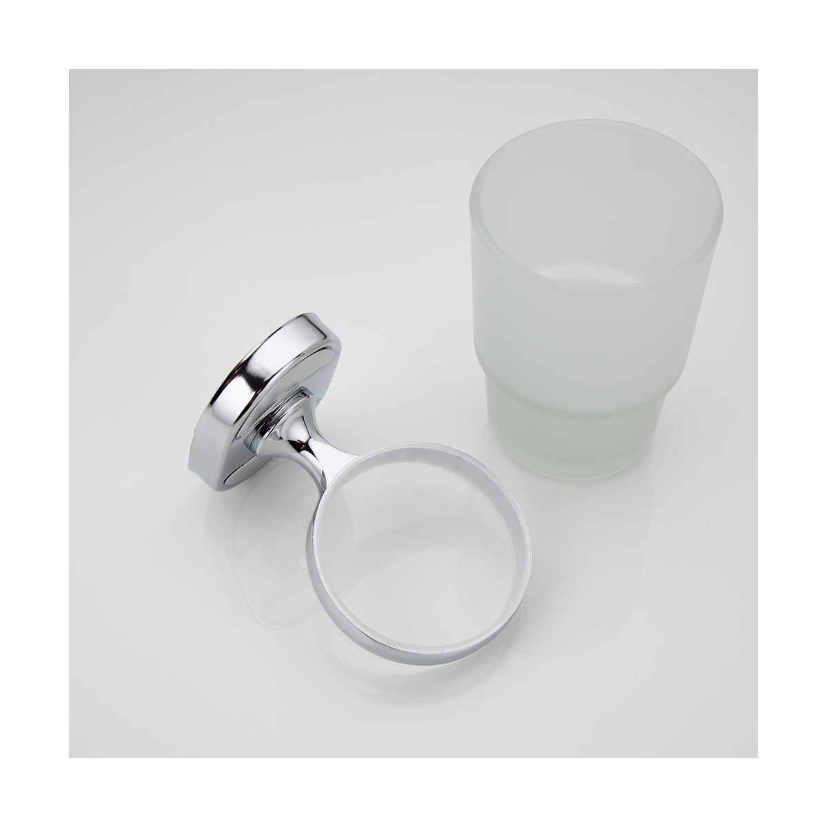 Стакан для ванной комнаты с держателем f1906, хром (1/10/80) "frap"