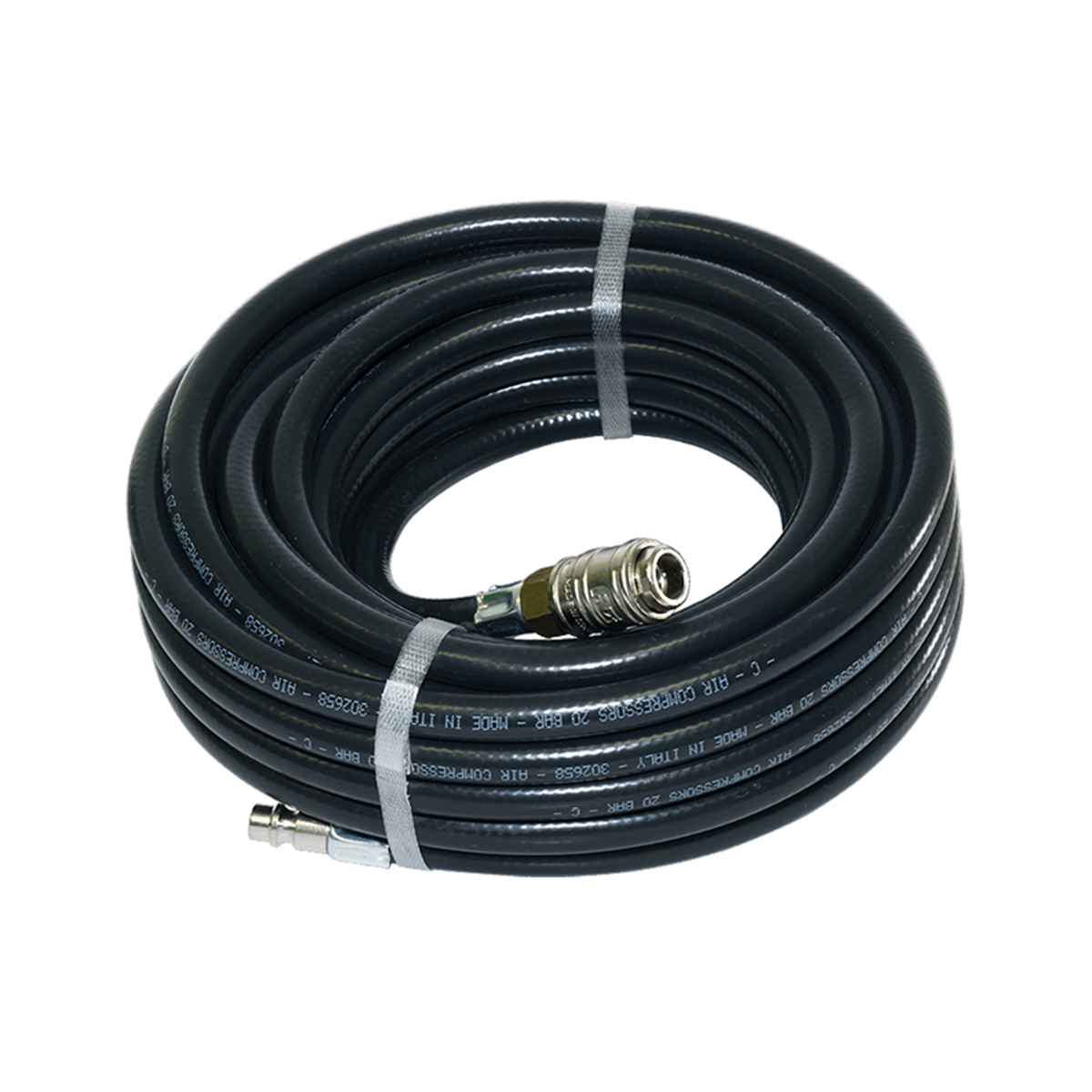 Шланг резиновый для пневмоинструмента d=8/13 мм 10 м, с фитингами rapid (1) "fubag" 170105