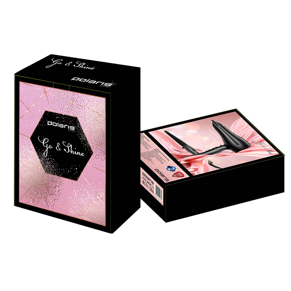 Набор для укладки волос (фен, щипцы) phd 2477aci (1/6) "polaris"