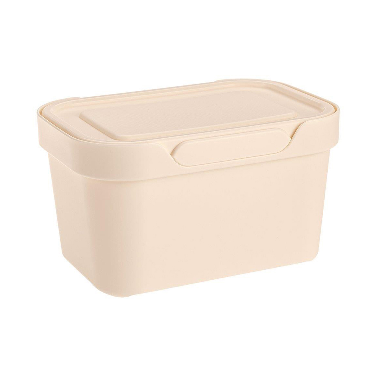Ящик универс. с крышкой "luxe" 189*132*110 мм 1,9 л (бежевый) (1/20) "бытпласт"