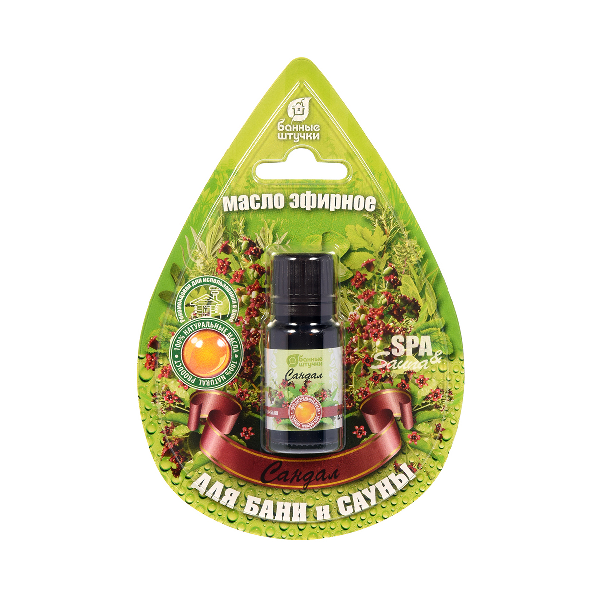 Масло эфирное "сандал" 10 мл (блистер) (1/20) "банные штучки" 32376