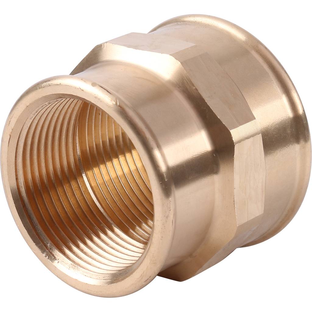 Муфта редукционная 1"1/2 x 1"1/4 резьбовая (ВР) бронза VIEGA (266394)