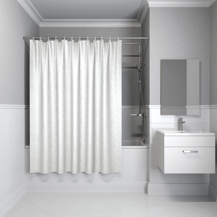 Штора для ванной 200*180 см (полиэстер) (1/20) "iddis" b53p218i11