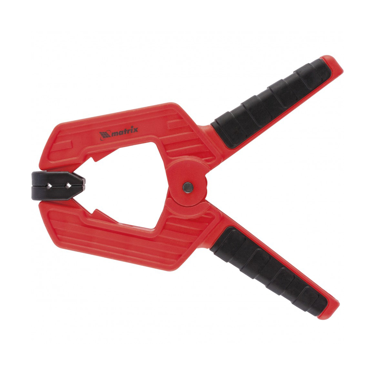 Струбцина клещеобразная усиленная зажим 3" 75 мм пласт. корп., двухкомп. рукоятка (1/48) "matrix"