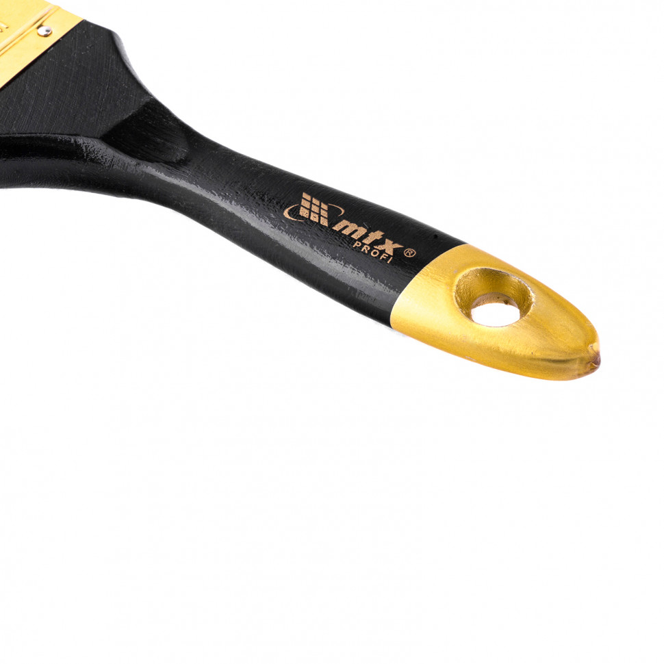 Кисть плоская "Профи" 2", натуральная щетина, деревянная ручка MTX (83152)