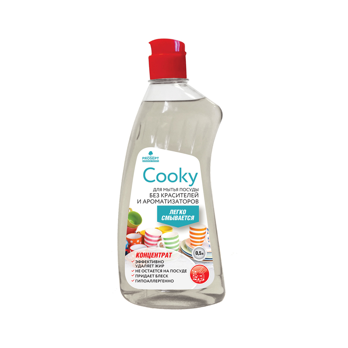 Средство для мытья посуды "cooky" (гипоаллергенное) 500 мл (1/12) "prosept"