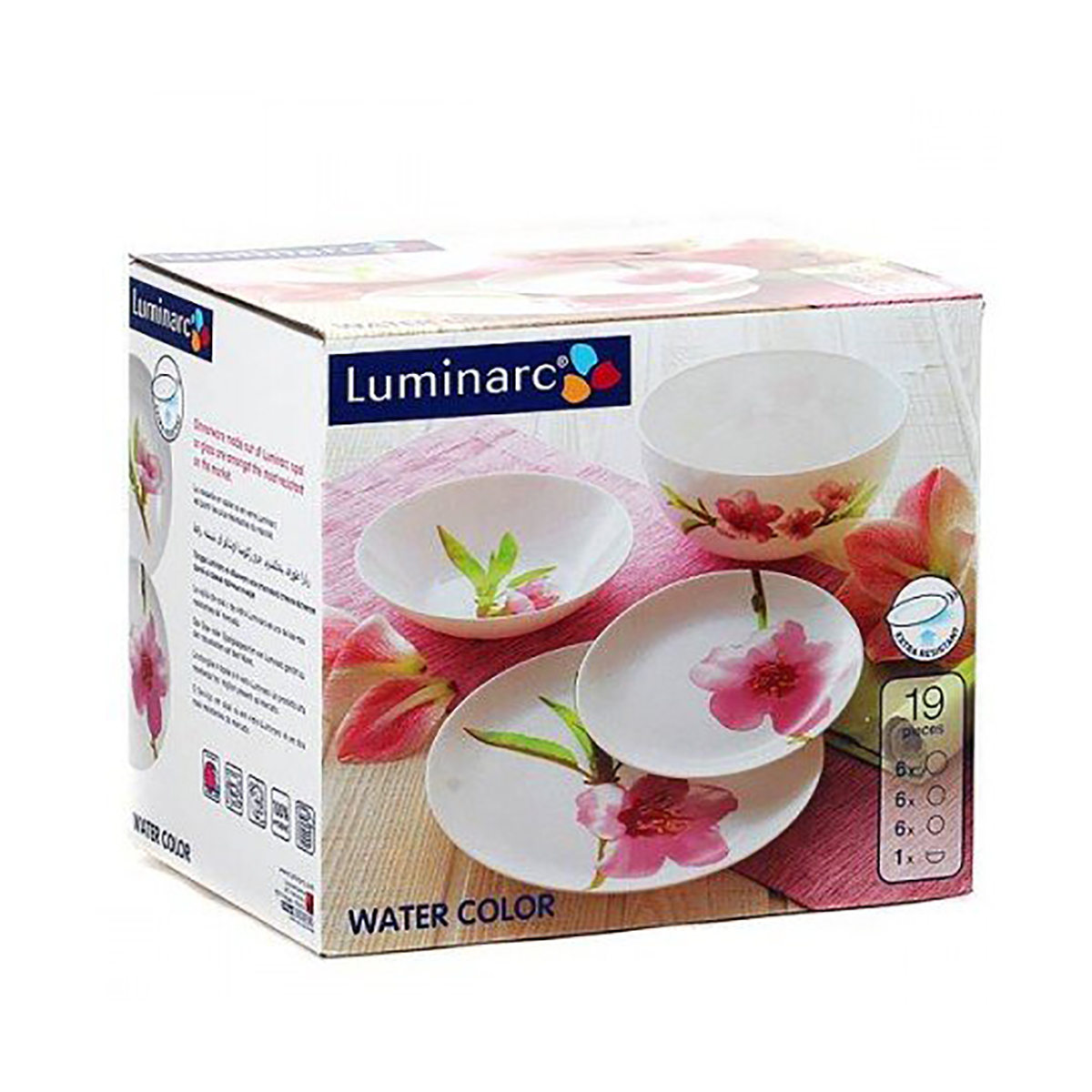 Сервиз столовый Luminarc Water Color, 19 предметов