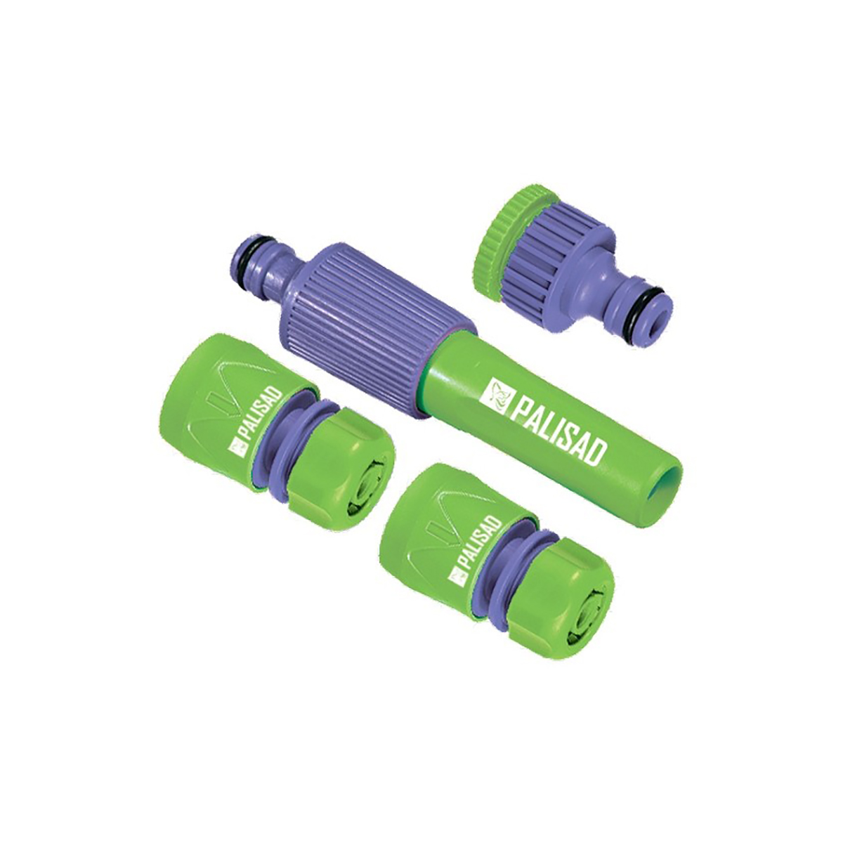 Набор для подключения шланга 1/2" (распылитель, адаптер 3 шт.) (1/72) "palisad"