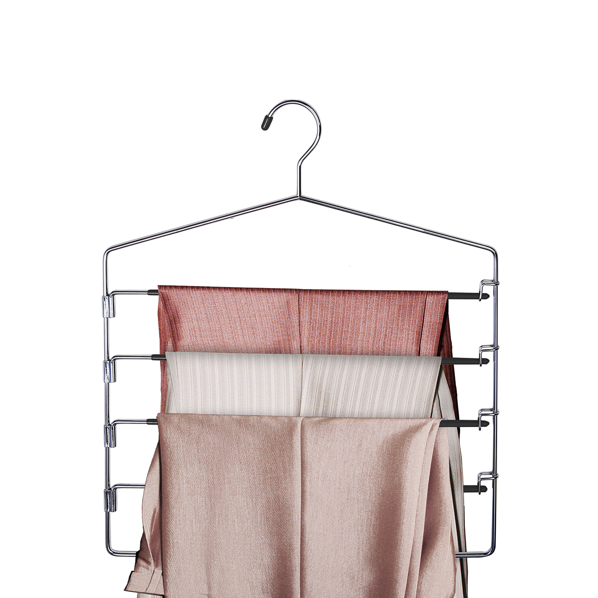 Вешалка для одежды с 4 разъемными нескольз. перекладинами (1/24) "valiant" 183012