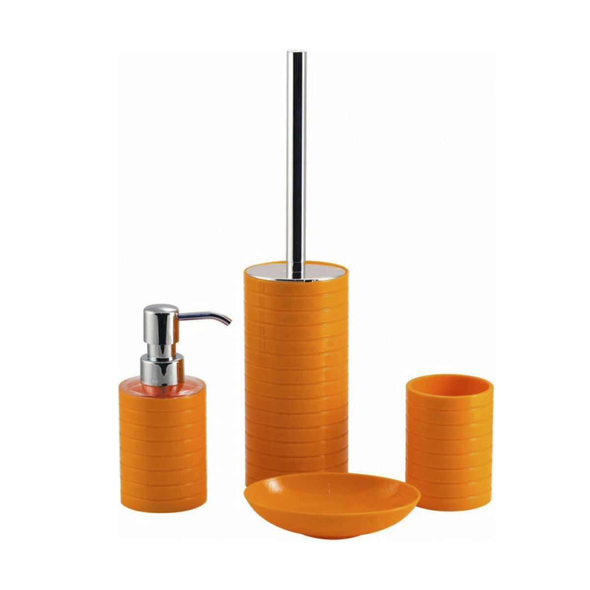 Дозатор для жидкого мыла "trento" пласт. (оранжевый) (1/12) "swensa" swp-0680or-a