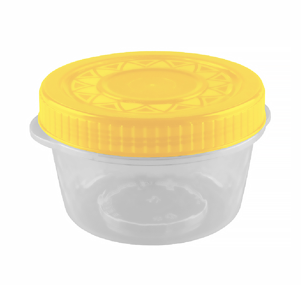 Банка с крышкой "кристалл" 0,6 л (1/27) "бытпласт"