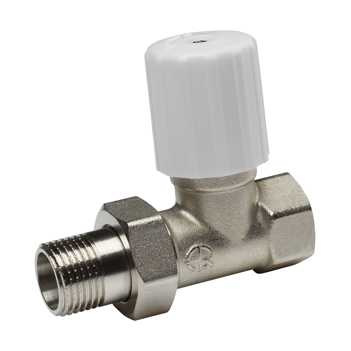 Кран регулирующий для радиатора прямой  fm 3/4" (10/80) "aqualink"