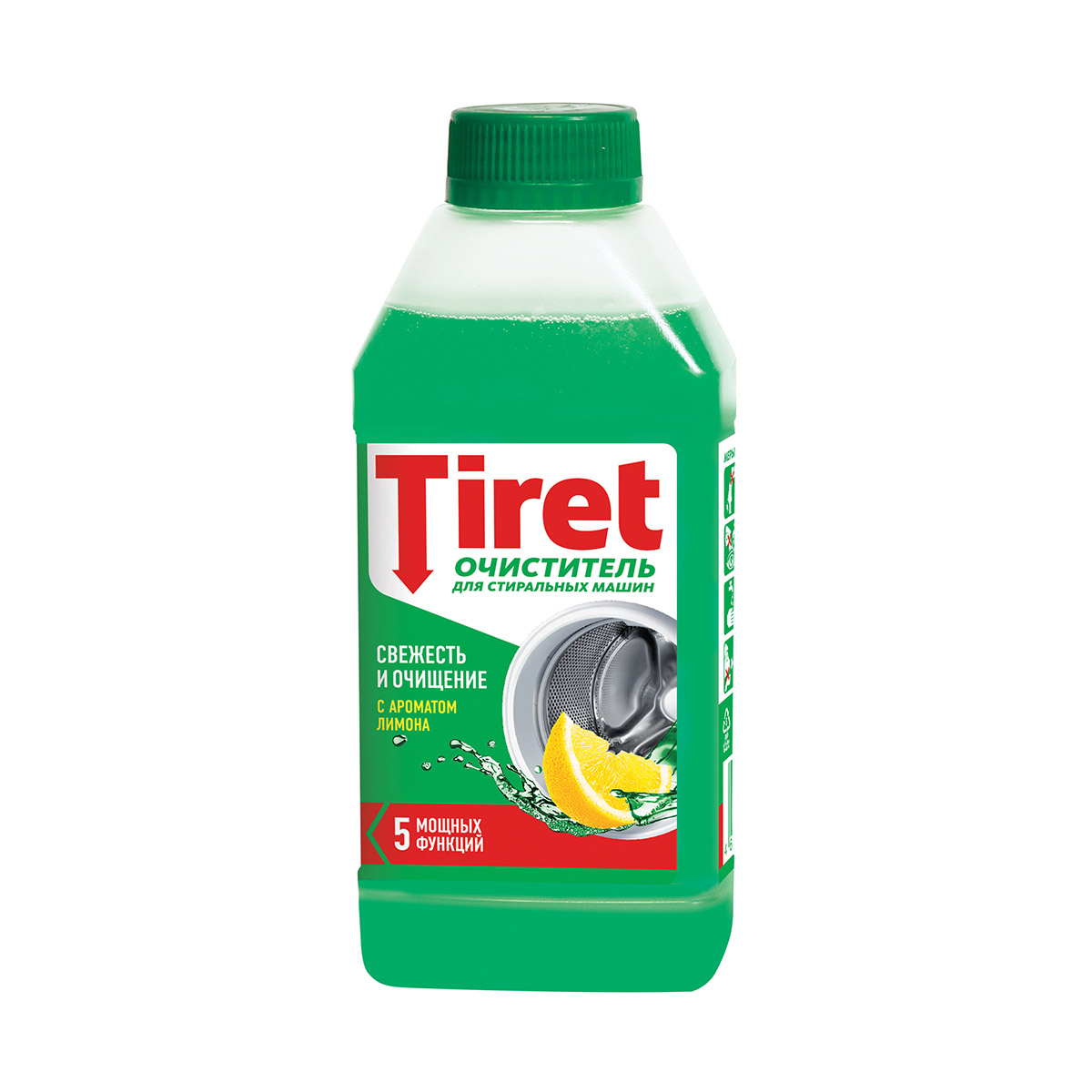 Очиститель для стиральных машин "tiret" свежесть лимона 250 мл (1/6)