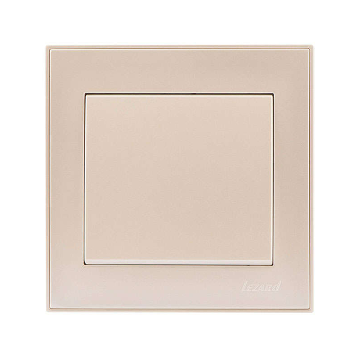 Выключатель "rain" 1 кл., кремовый (1/10/120) "lezard" 703-0303-100