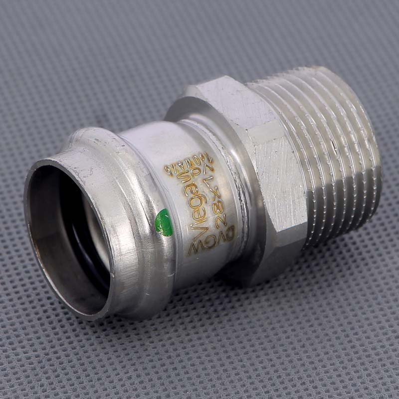 Муфта пресс-Н 28х1" нержавеющая сталь Sanpress Inox VIEGA