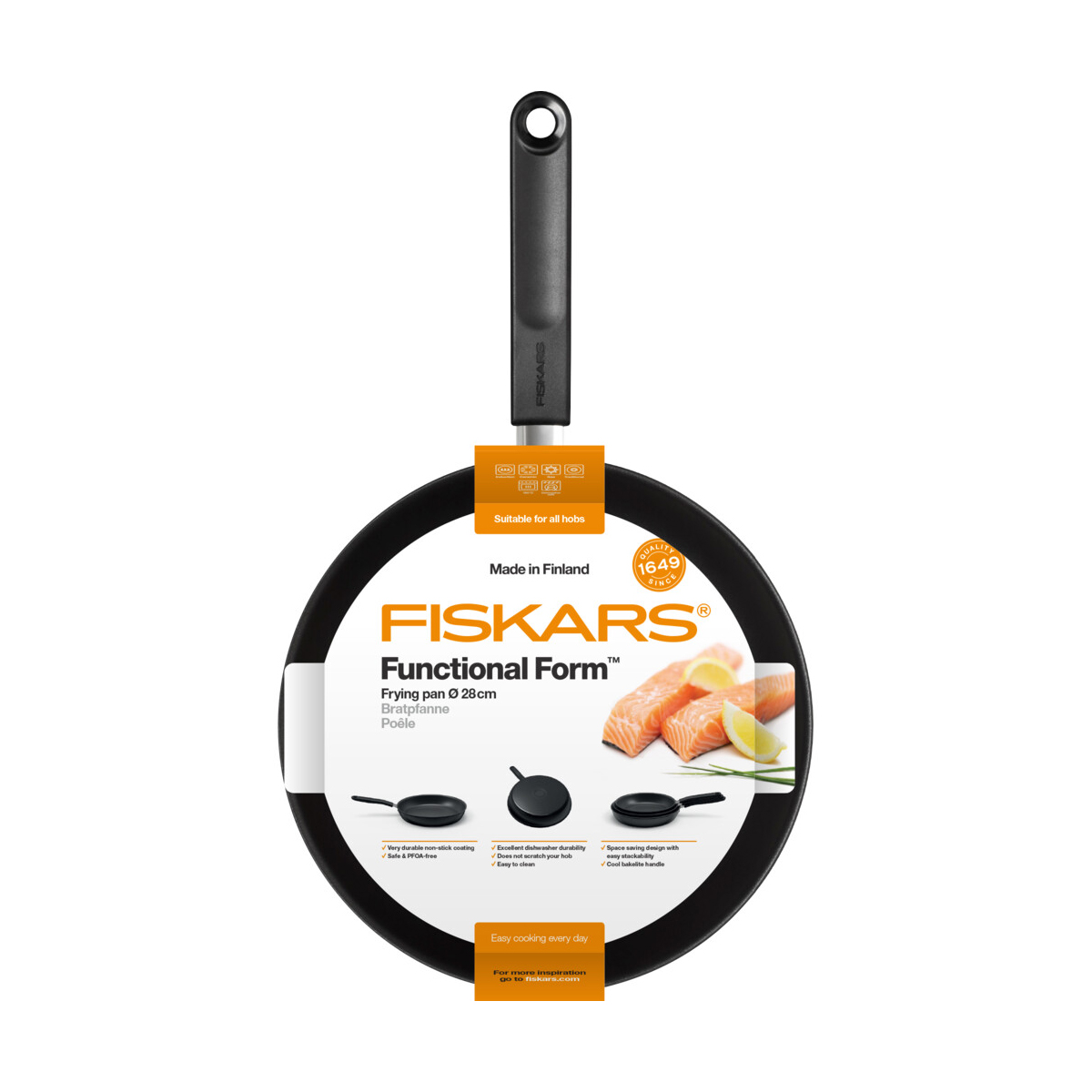 Сковорода антипригарн. "functional form" 28 см (1/6) "fiskars" 1026574