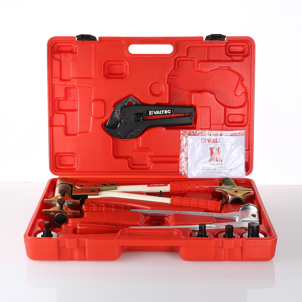 Комплект механического инструмента VALTEC для монтажа надвижных фитингов