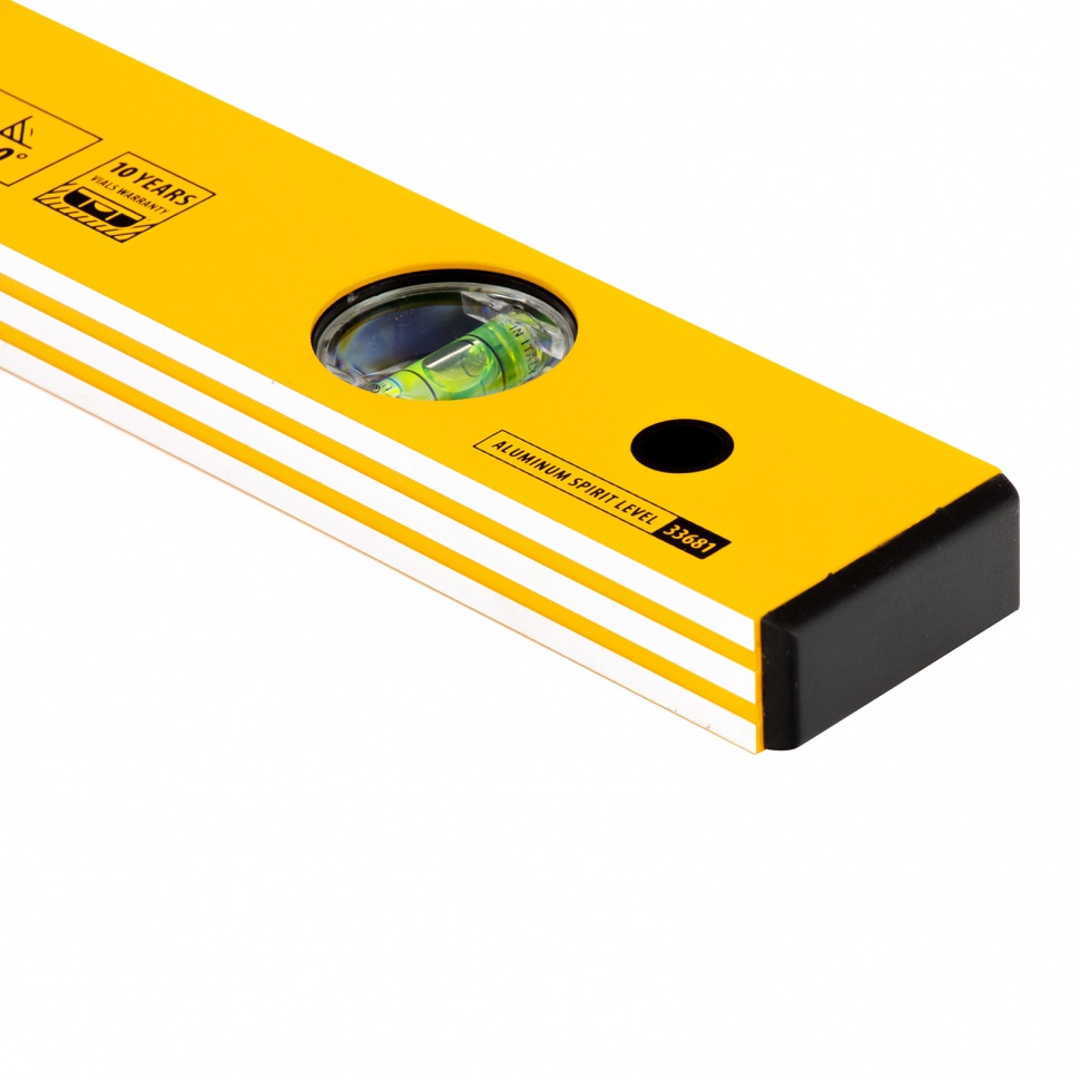 Уровень алюминиевый, 600 мм, фрезерованный, 3 глазка Denzel (33681)