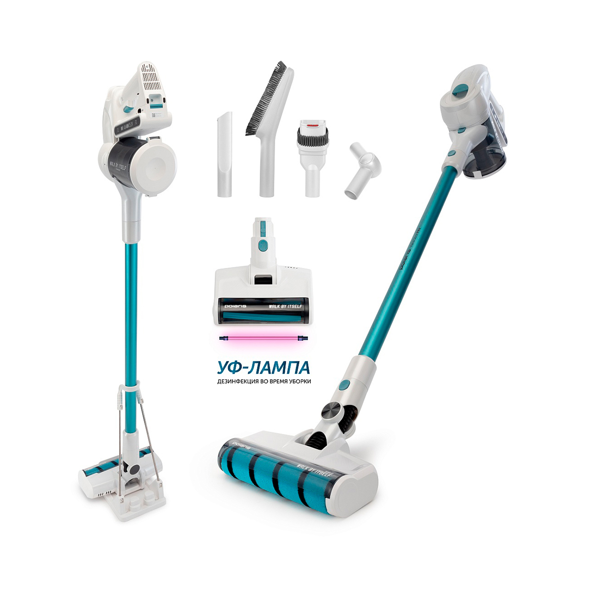 Пылесос вертикальный pvcs 4000 "handstick pro" беспроводной (1/2) "polaris"