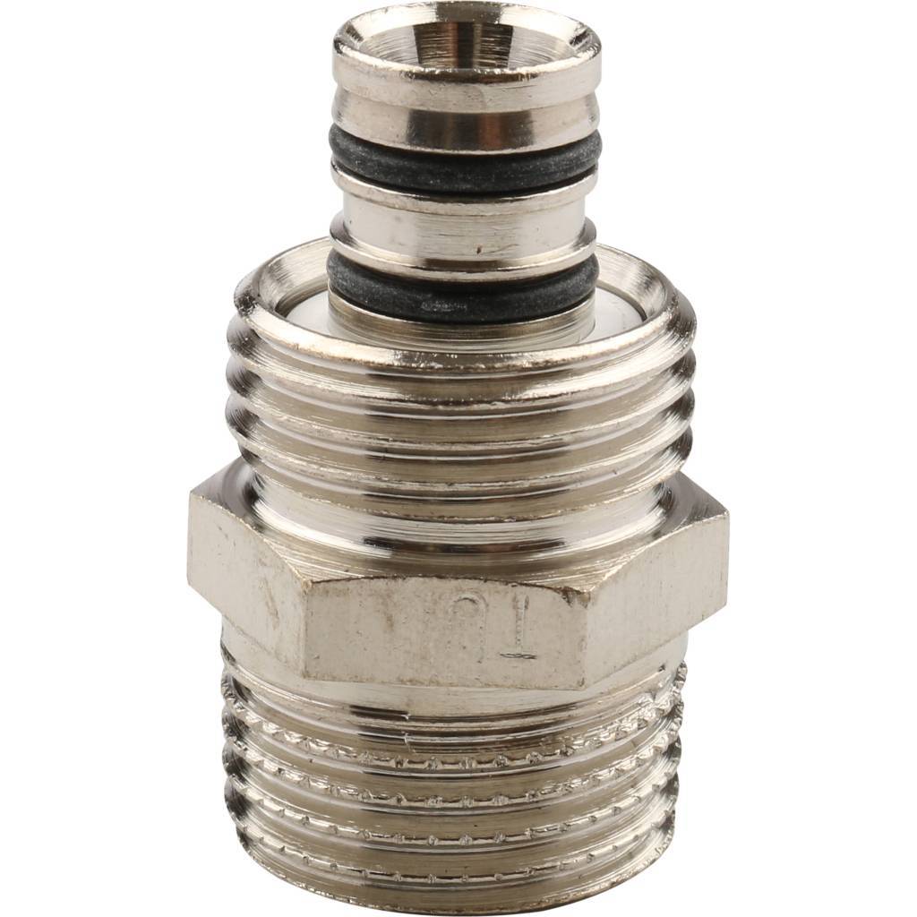 Обжимная муфта НР 16 х 1/2" TIEMME для металлопластиковых труб