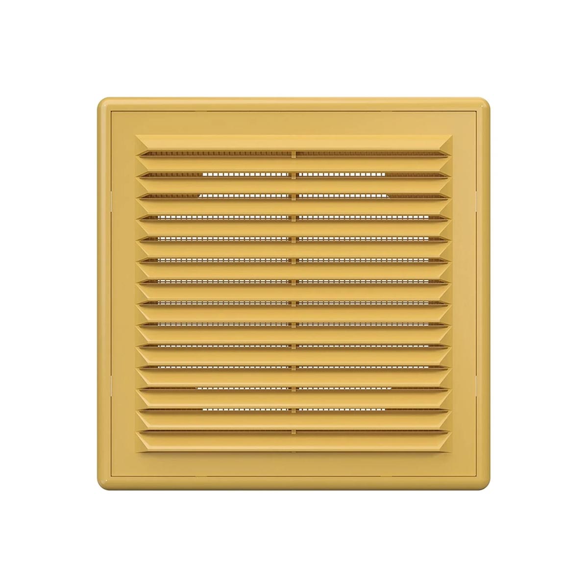 Решетка вентиляц. разъемная с сеткой 150 х 150 мм пласт. бежевая (1/60) "эра" 1515р беж