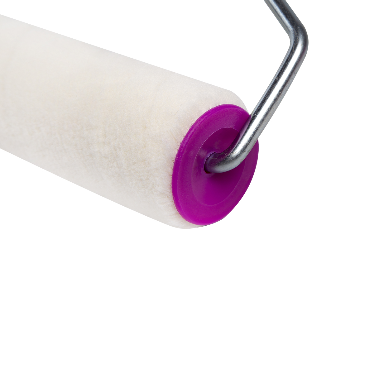 Валик велюр для лака d48/250 мм (ворс 4 мм) бюгель 8 мм (в сборе) (1/36) "krafor" 010-0250