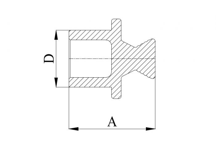Заглушка внутренняя 25 мм под пайку ПП (PP-R100) серый HEISSKRAFT