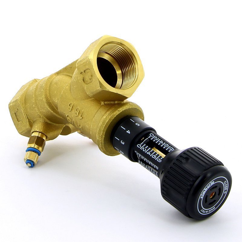 Клапан балансировочный CIM 747 ручной 1"1/4 В / DN 32 CIMBERIO Kvs15,м3/час DZR -латунь