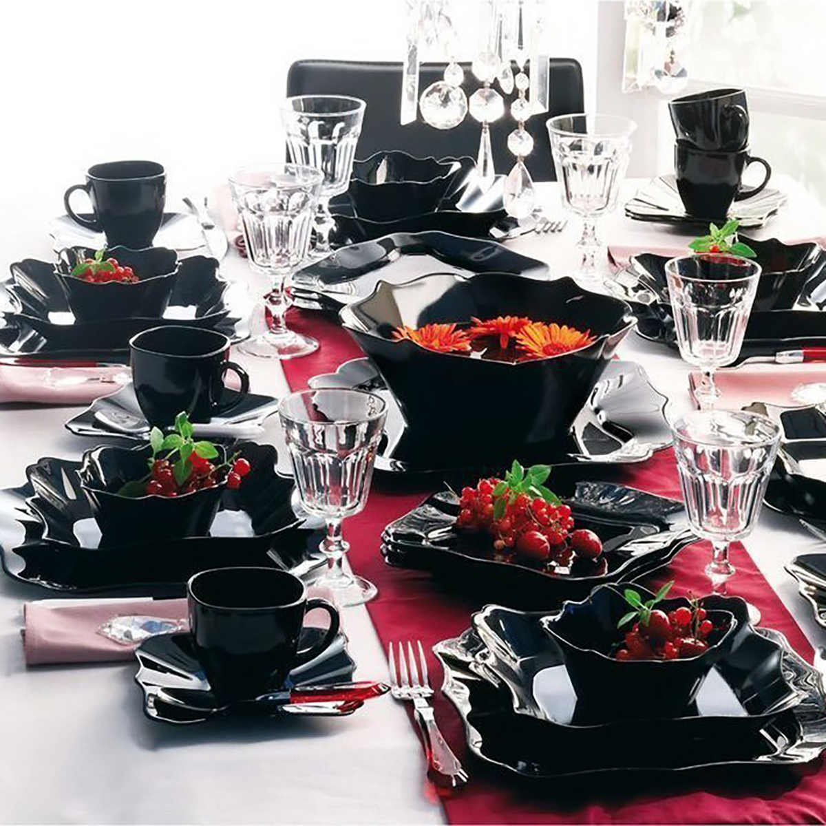 Салатник "luminarc" authentic black 16 см, 550 мл (24)