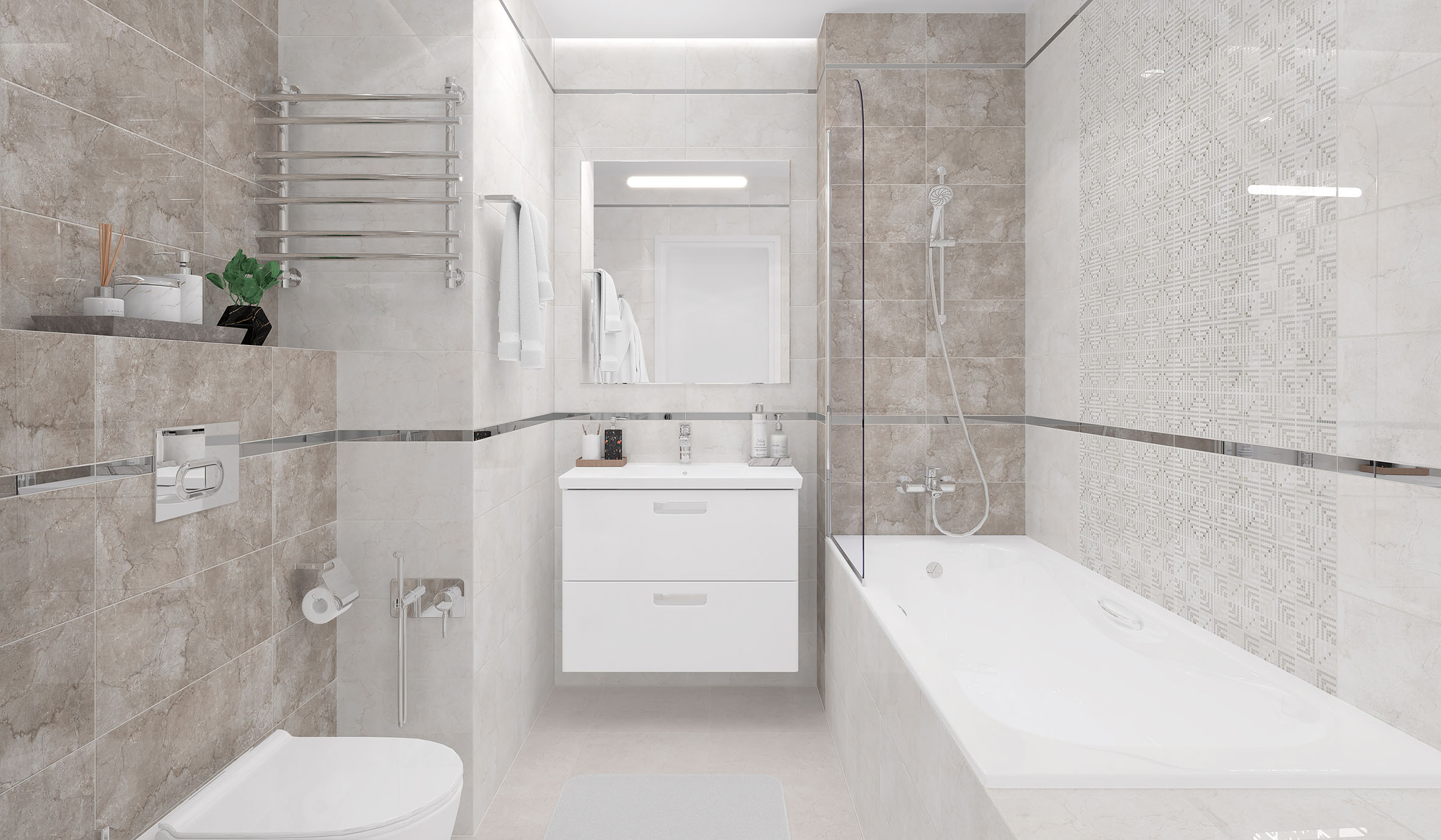 Savia бежевый 20x50