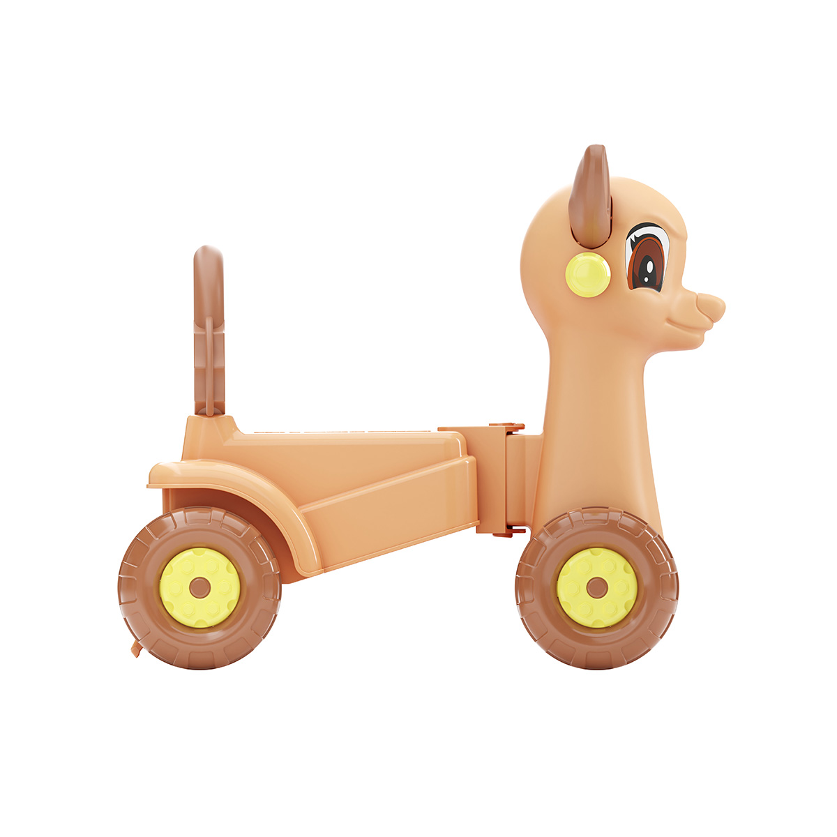 Каталка детская "олененок" (коричневая) (1/2) "альтернатива" м3893