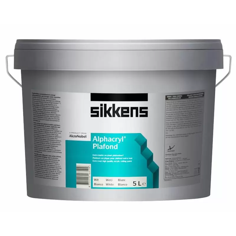 Sikkens Alphacryl Plafond / Сиккенс Альфакрил Плафонд краска глубоко матовая для стен и потолков