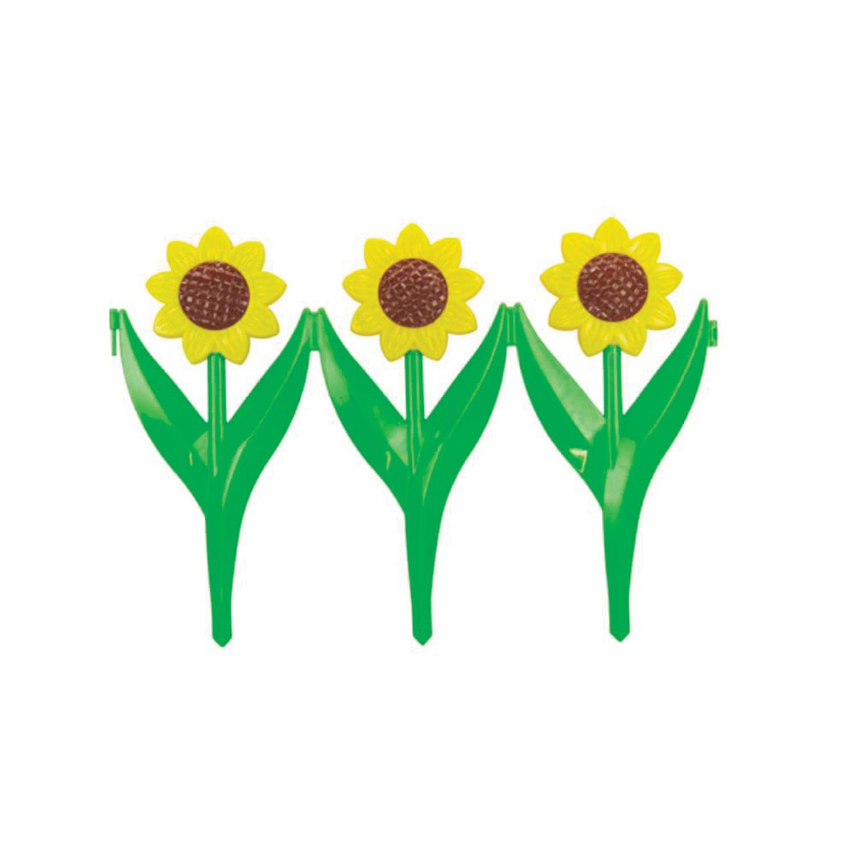 Забор декоративный "подсолнухи"  пласт. 0,45*0,3 м 6 секций (1/5) "альтернатива" м534